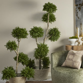The Home Collective 120cm Green Potted Faux Cloud Pine Tree