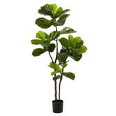 The Home Collective 120cm Potted Faux Fiddle Tree