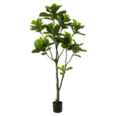 The Home Collective 190cm Potted Faux Fiddle Tree