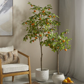 The Home Collective 180cm Potted Faux Cumquat Tree