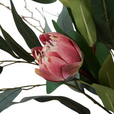 The Home Collective 69cm Faux Mixed Protea &amp; Eucalyptus with Vase
