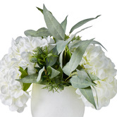 The Home Collective 40cm Faux Mixed Hydrangea Arrangement in Ceramic Pot