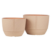 The Home Collective 2 Piece Hugh Seam Planter Set