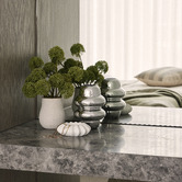 The Home Collective 65cm Green Faux Allium with Vase