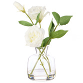 The Home Collective 27cm White Faux Lisianthus with Vase