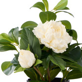 The Home Collective 38cm Potted Faux Peony Lush Leaf