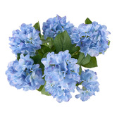 The Home Collective 59cm Blue Potted Faux Hydrangea