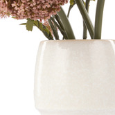 The Home Collective 43cm Pink Faux Allium Pompom Mix with Vase