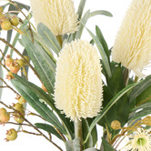 The Home Collective 58cm Faux Banksia Eucalyptus Mix with Vase