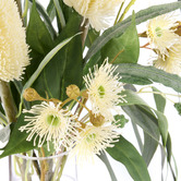 The Home Collective 58cm Faux Banksia Eucalyptus Mix with Vase