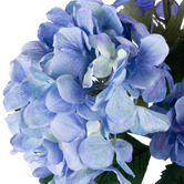 The Home Collective 73cm Blue Faux Delphinium &amp; Hydrangea with Glass Vase