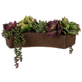 The Home Collective 17cm Potted Faux Succulent Mix Arrangement