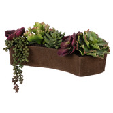 The Home Collective 17cm Potted Faux Succulent Mix Arrangement