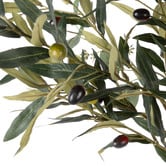 The Home Collective 56cm Faux Olive &amp; Eucalyptus Arrangement with Glass Vase