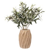 The Home Collective 70cm Faux Olive Plant with Dansk Wood Vase