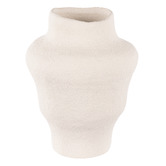 The Home Collective White Rolan Clay Vase