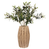 The Home Collective 70cm Faux Olive with Ribbed Dansk Vase