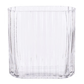 The Home Collective Kelly Hand-Blown Ribbed Glass Vase