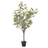The Home Collective 130cm Potted Faux Eucalyptus Tree