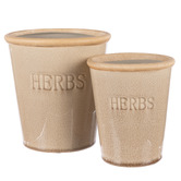 The Home Collective 2 Piece Joven Stoneware Plant Pot Set
