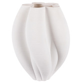 The Home Collective White Lucas Polyresin Vase