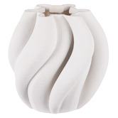 The Home Collective White Lucas Polyresin Vase