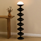 The Home Collective 139cm Bolmen Swirl Iron Floor Lamp