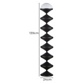 The Home Collective 139cm Bolmen Swirl Iron Floor Lamp