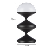 The Home Collective 45cm Bolmen Swirl Iron Table Lamp