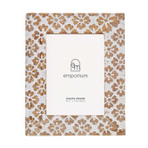 The Home Collective White Mara Mango Wood Photo Frame