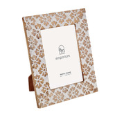 The Home Collective White Mara Mango Wood Photo Frame