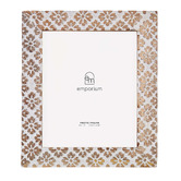 The Home Collective White Mara Mango Wood Photo Frame