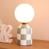 The Home Collective Check Kenelm Ceramic Table Lamp