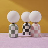 The Home Collective Check Kenelm Ceramic Table Lamp