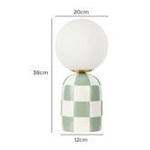 The Home Collective Check Kenelm Ceramic Table Lamp