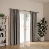 Umbra Midnight Extendable Double Curtain Rod Set