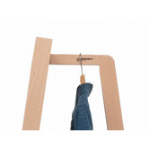 Foppapedretti Natural Vanesia Floor Mirror with Clothes Rack