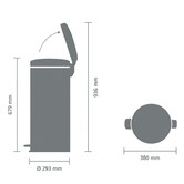 Brabantia Brabantia Newicon 30L Pedal Bin