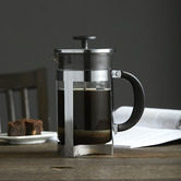 Leaf &amp; Bean Black Berlin Glass Coffee Plunger