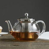 Leaf &amp; Bean Camellia Glass Teapot with Filter
