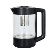 Leaf &amp; Bean Black 1.8L Glass Digital Infusion Kettle