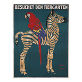 Arthouse Collective Munich Zoo Zebra Canvas Wall Art