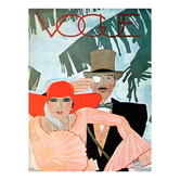 Arthouse Collective Vintage Vogue Cover Couple Canvas Wall Art