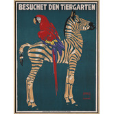 Arthouse Collective Munich Zoo Zebra Canvas Wall Art