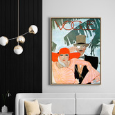 Arthouse Collective Vintage Vogue Cover Couple Canvas Wall Art