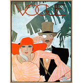 Arthouse Collective Vintage Vogue Cover Couple Canvas Wall Art