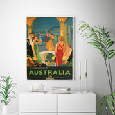 Arthouse Collective Vintage Australia 1920 Canvas Wall Art