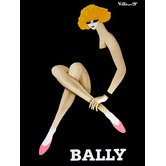 Arthouse Collective Vintage Bally Bernard Villemot 1982 Canvas Wall Art