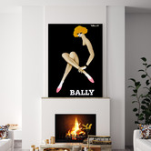 Arthouse Collective Vintage Bally Bernard Villemot 1982 Canvas Wall Art