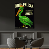 Arthouse Collective Vintage King Pelican California Canvas Wall Art